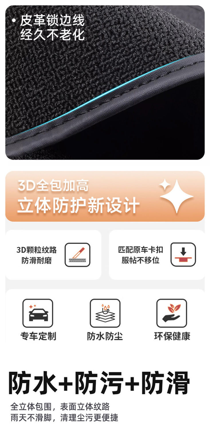 Suitable for Tiggo 8Pro Floor Mats Tpe Chery Special 25 Five-Seater Surround Seven-Seater Trunk Mat Decorative Interior