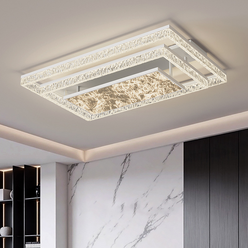 Lámpara de techo minimalista italiana moderna lujosa luz de nube y niebla lámpara principal del dormitorio atmósfera doméstica lámpara Zhongshan