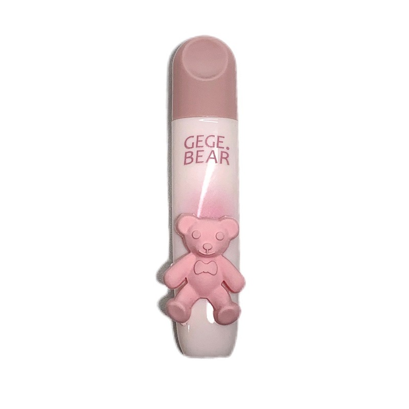 Gege bearゴゴゴ熊の柔らかい色の唇の釉薬のつや消しの霧の顔は色の口紅の女子学生を現して白い唇の泥を現しにくいです。|undefined