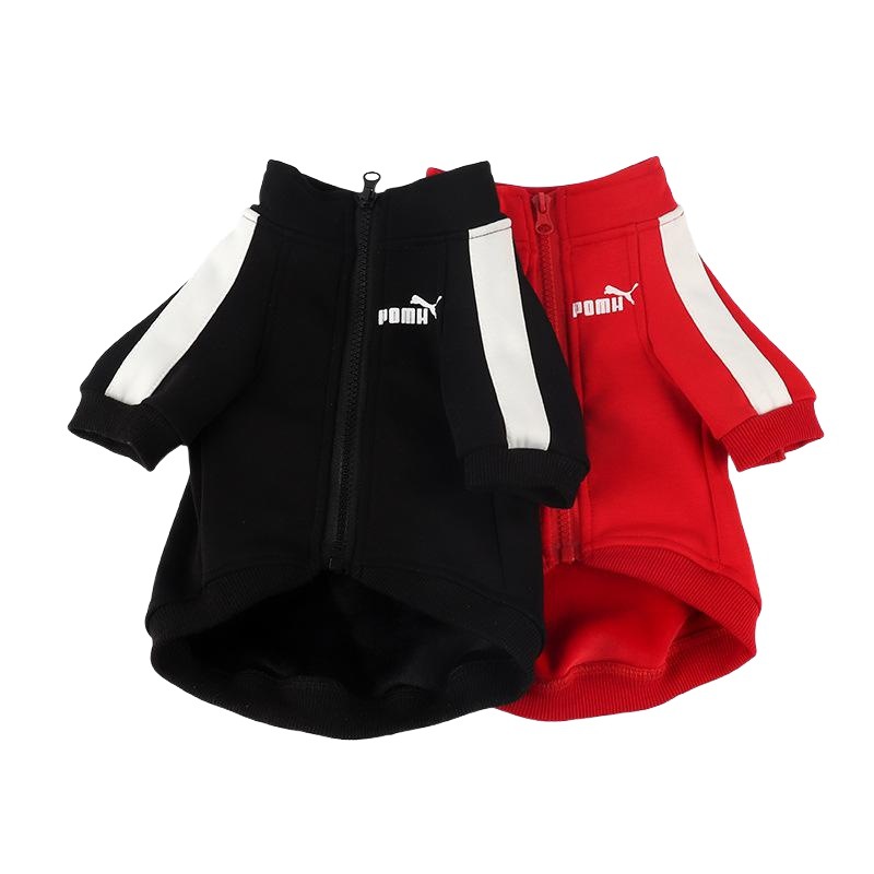 Nuevo Otoño e Invierno ropa de mascotas perro forro polar ropa deportiva medio y pequeño perro moda marca suéter en stock al por mayor