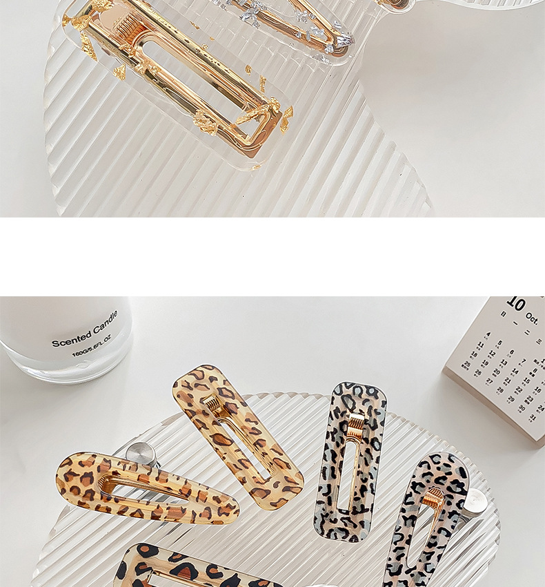 Simple Style Leopard Arylic Hair Clip display picture 1