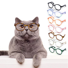 Pet glasses from the manufacturer, funny Teddy dog personality Halloween accessories, plastic transparent cat glasses