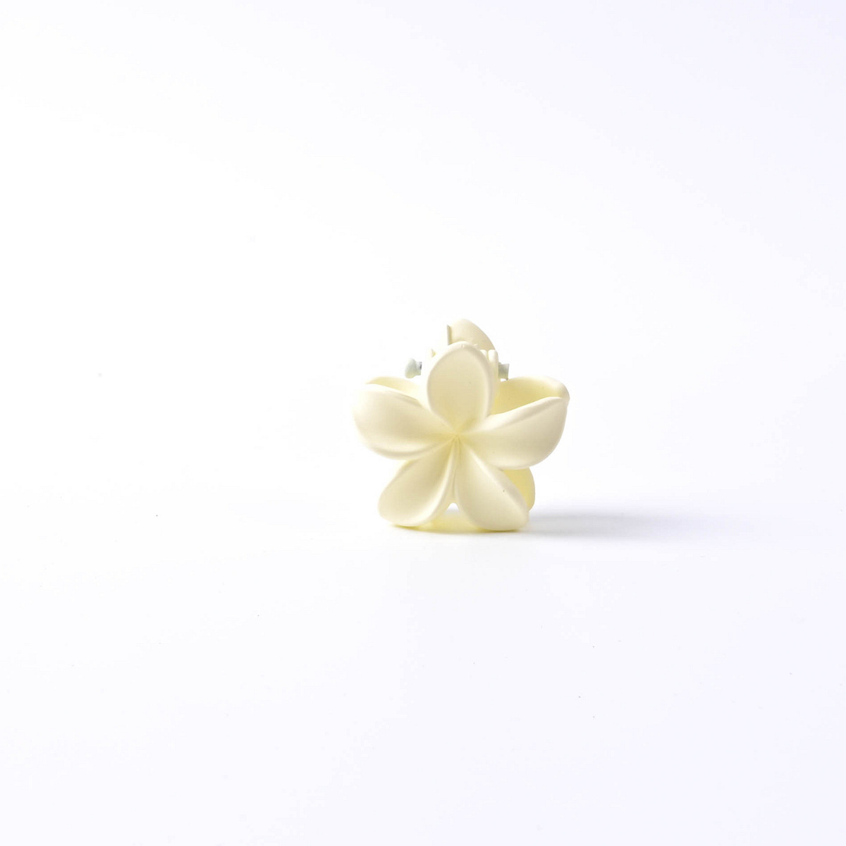 Pinza de agarre de flor de frangipani de color pequeño pinza de pelo para niños de dibujos animados impresa linda pinza de pelo rota pinza de flequillo joyería de pelo de princesa image 12