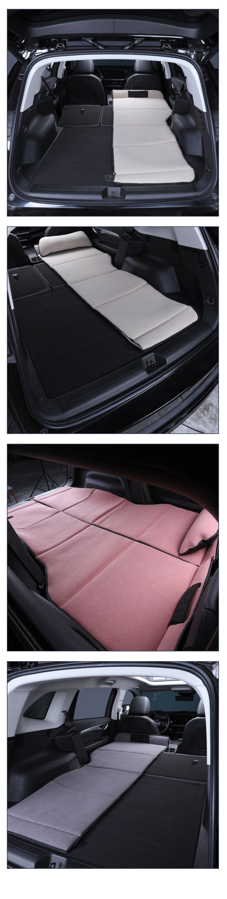 Car Travel Bed, No-Inflatable Car Rear Seat Sleeping Mat, Car Extension Board, Universal Trunk Folding Mattress Wholesale