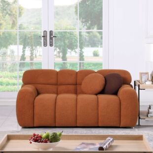 Tofu Block Sofa Italian Minimalist Internet Celebrity Straight Sofa Small Apartment Living Room Fabric Vacuum Compression Sofa