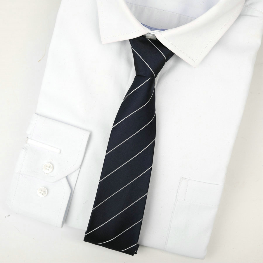 Nueva ropa formal de negocios de boda corbata de los hombres de la cremallera 7cm 1200 aguja de seda de poliéster traje de corbata de los hombres