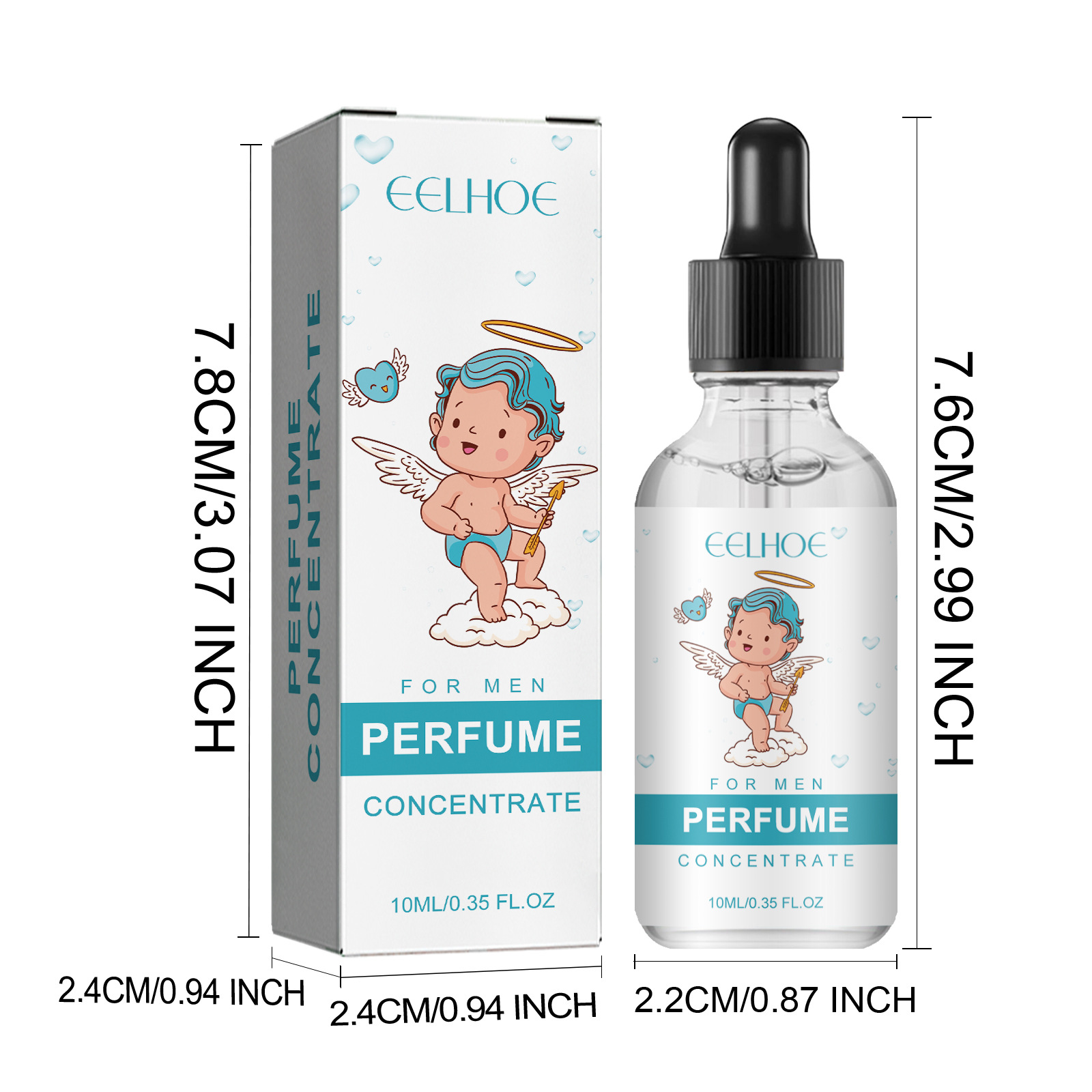 EELHOE Cupido Perfume Portátil Natural Fresco Fragrância de Longa Duração Casal Namoro Perfume_voghion.com