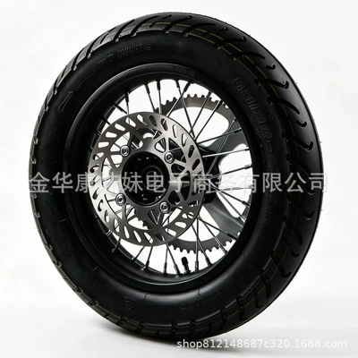Motorcycle wheel hub with a 190 brake disc