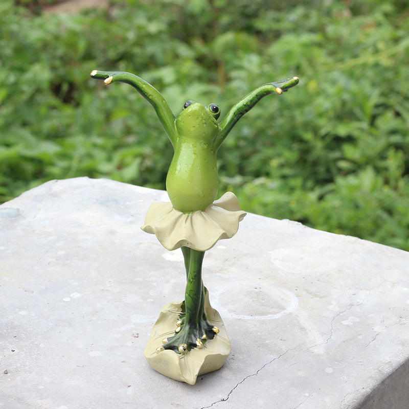 Yoga rana resina artesanía Zibo vidrio decoración de escritorio decoración de la sala de estar ventana gracioso regalo de cumpleaños