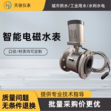 智能电磁水表 4G无线远传电磁流量计 数显一体污水废水液体流量