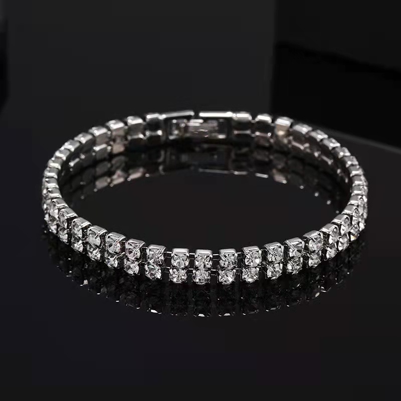 Bracciale con strass da donna elegante gioiello di moda_voghion.com