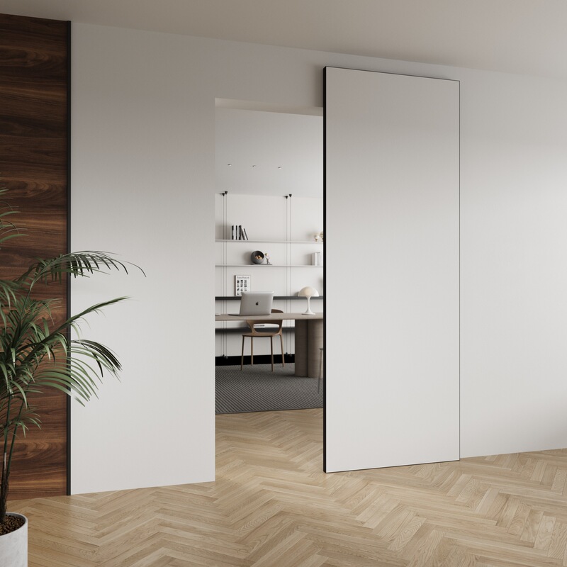 Trendy Floating Ghost Door for Wardrobe, Kitchen, Entrance, Bathroom, Invisible Door with Invisible Track, Trackless Sliding Door Trendy Floating Ghost Door for Wardrobe, Kitchen, Entrance, Bathroom, Invisible Door with Invisible Track, Trackless Sliding Door
