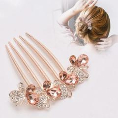 Hairpin, hair accessories, and butterfly hair tie with pearl hair comb for women, provided by the factory