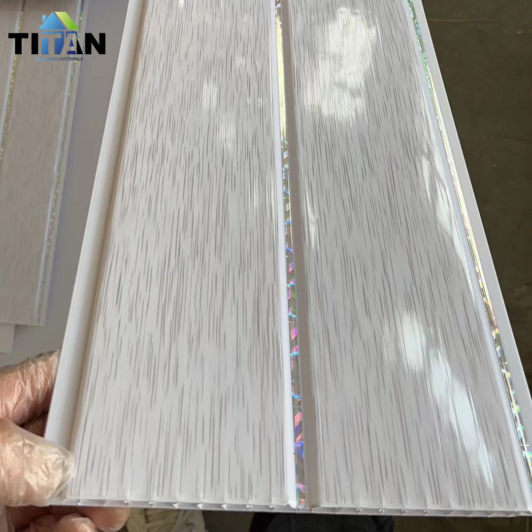 Revestimiento de pvc techo piedra plástico panel de pared ignífugo retardante de llama paquete rápido PVC panel de pared integrado