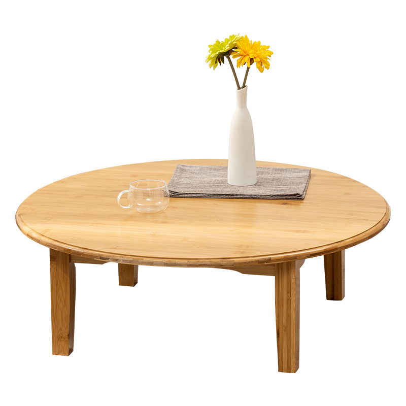 Mesa redonda taburete sala de estar balcón mesa de té hogar mesa baja estilo japonés y sala mesa de té mesa de tatami portátil