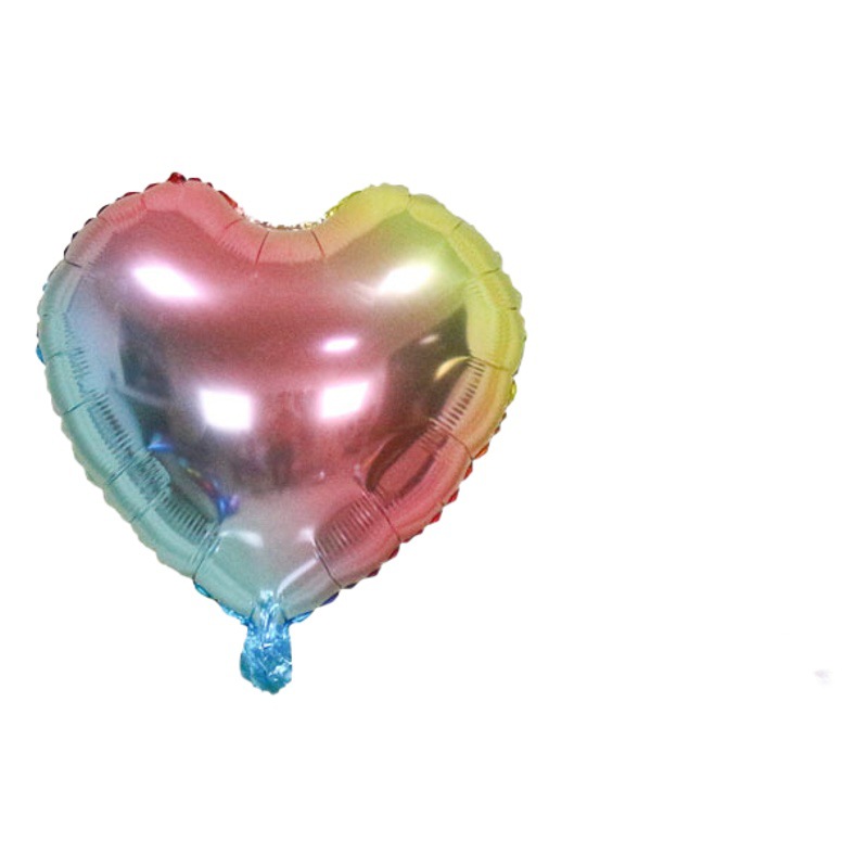 Comercio electrónico transfronterizo dedicado para en stock embalaje independiente en forma de corazón película de aluminio de 18 pulgadas amor papel de aluminio globo tapa dura tarjeta de papel al por mayor