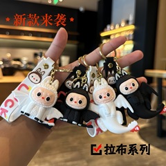 外国貿易新しい大型ラブ布羊車のキーホルダーかわいい漫画ソフトプラスチック人形ラブ羊バッグペンダント