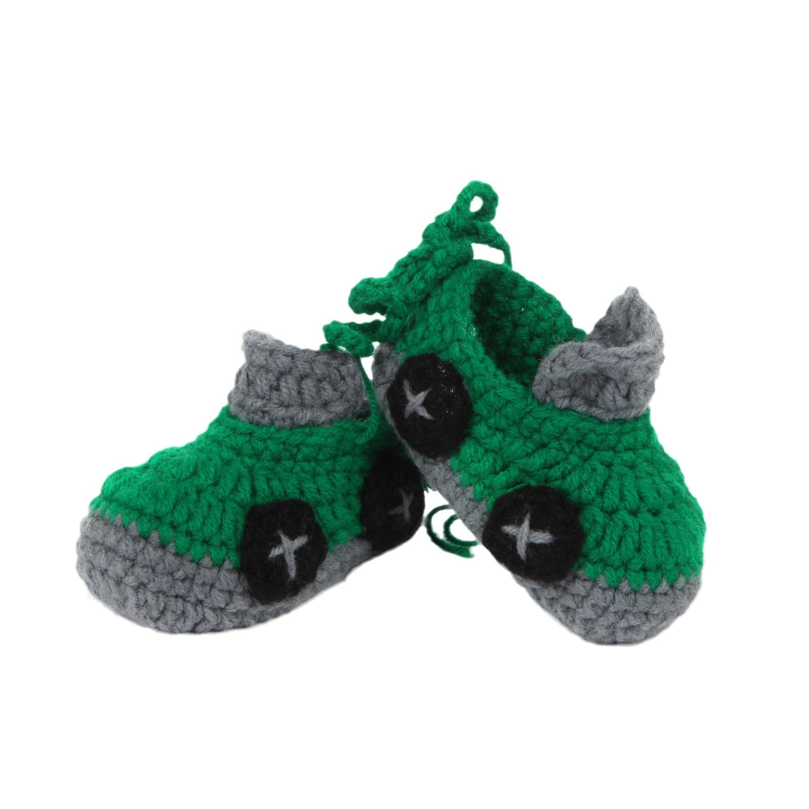 녹색 자동차 신발