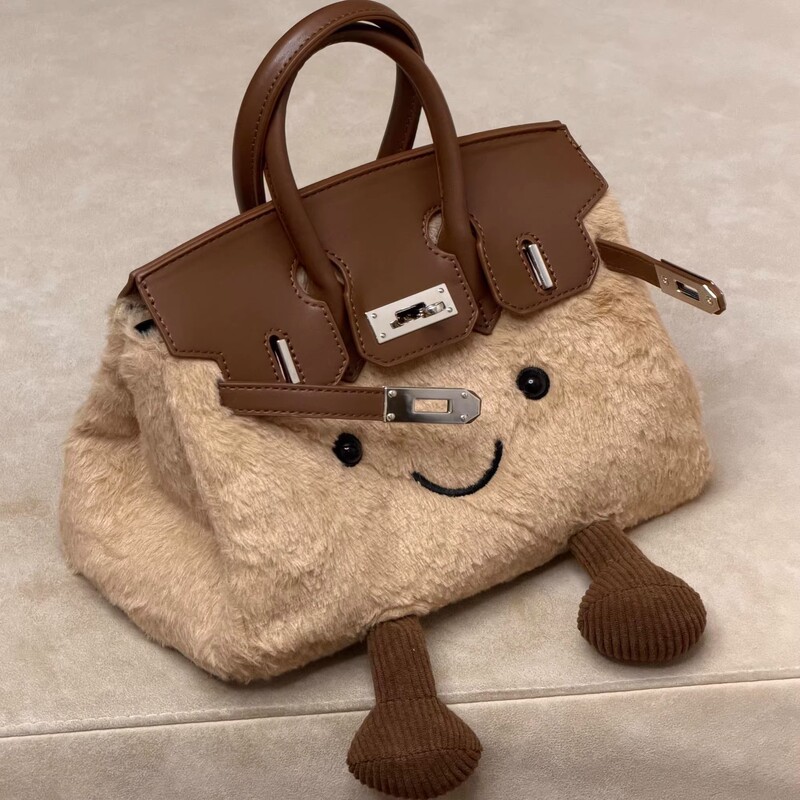 2025 New Cute Plush Smiley Bag for Women Korean Version Versatile Shoulder Crossbody Bag Cartoon Doll Handbag 2025 New Cute Plush Smiley Bag for Women Korean Version Versatile Shoulder Crossbody Bag Cartoon Doll Handbag