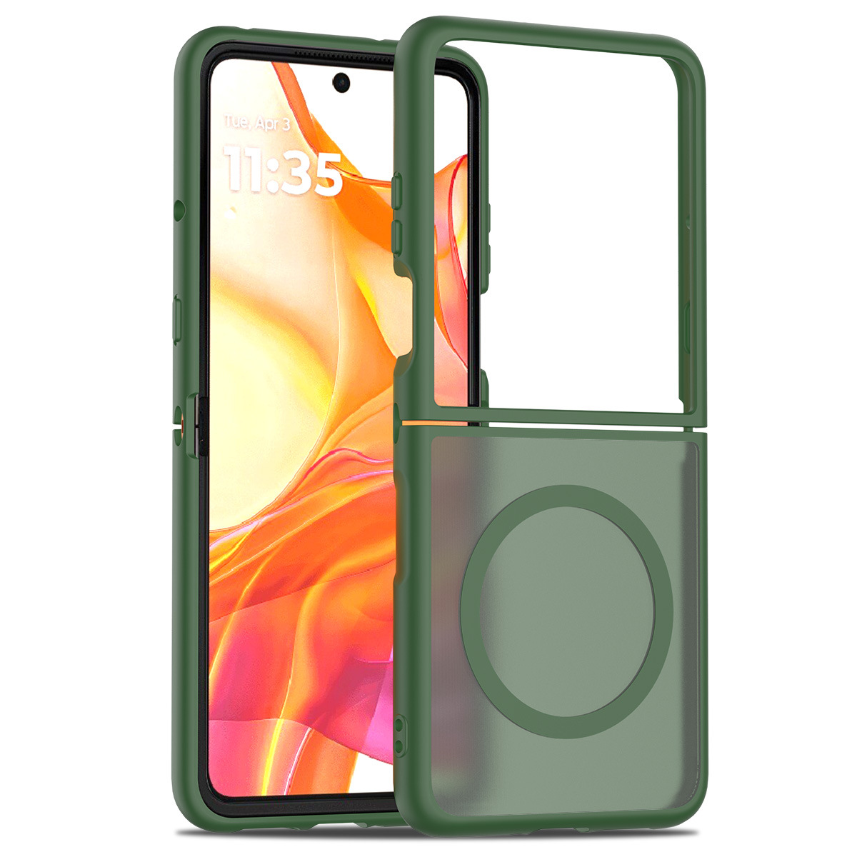 Adecuado para Moto Razr Ultra 2025 Silver Shield Fentor Magnético 2 en 1 Funda para teléfono móvil Funda protectora plegable