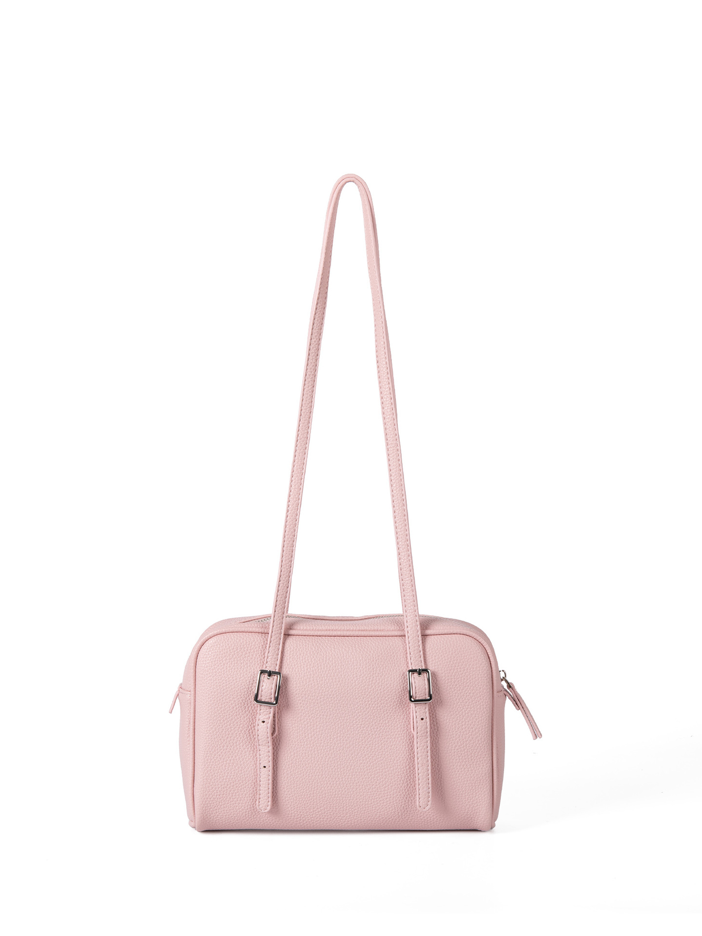 Korean Style Niche Design Lychee Grain Underarm Bowling Bag For Women, Large Capacity Retro Versatile Handbag & Shoulder Bag - Thumbnail 7