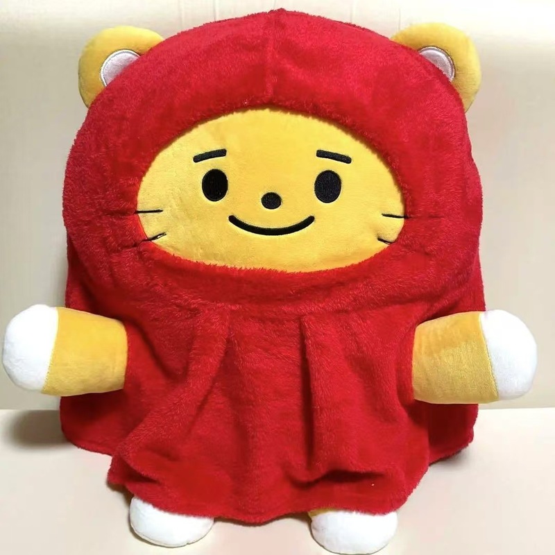 新しいロボットぬいぐるみリトルレッドブック同じ枕ギフト子供のためのかわいい漫画紫色の猫人形|undefined