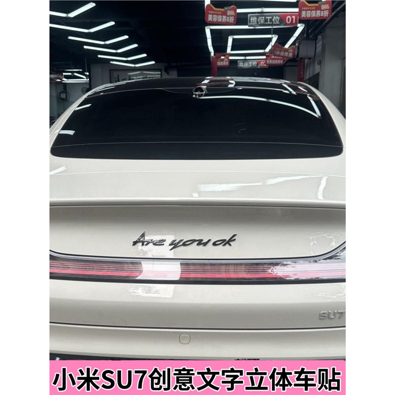 Avtomobil üçün 3D həcmli ABS stiker, fərdi yazılı