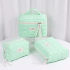 Green quilted hearts