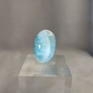 Natural Larimar Egg Pendant Larimar Sea Stone Pendant Jewelry Holiday Gift Jewelry Gift Beads