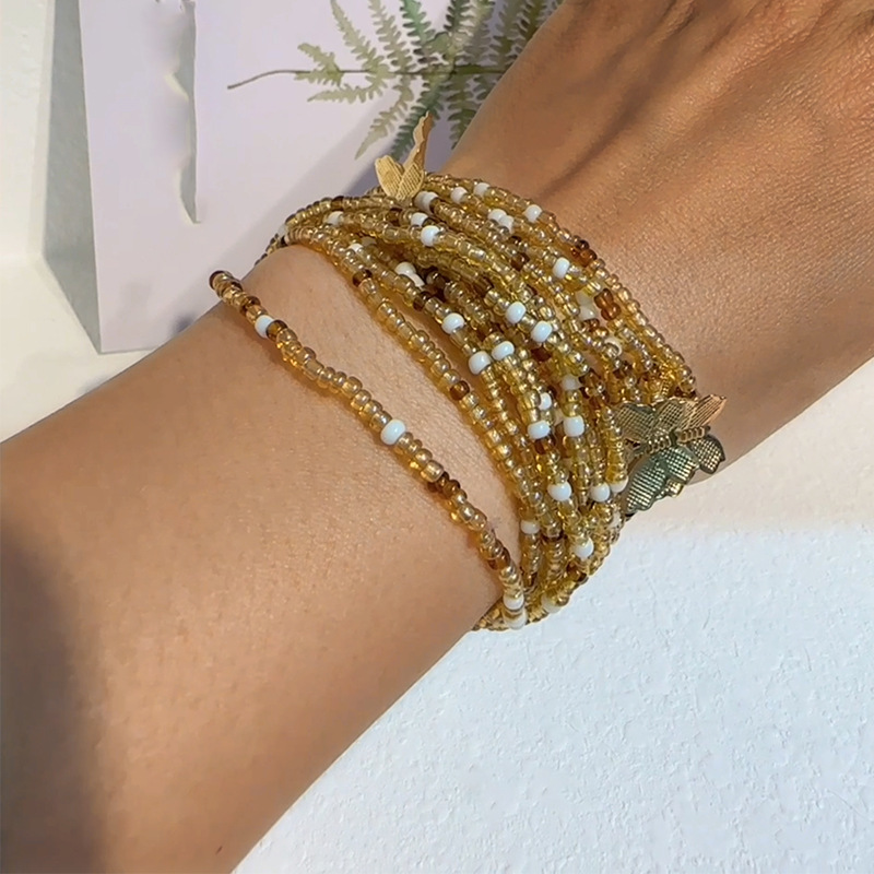 Universal woven fashionable ankle bracelet handmade