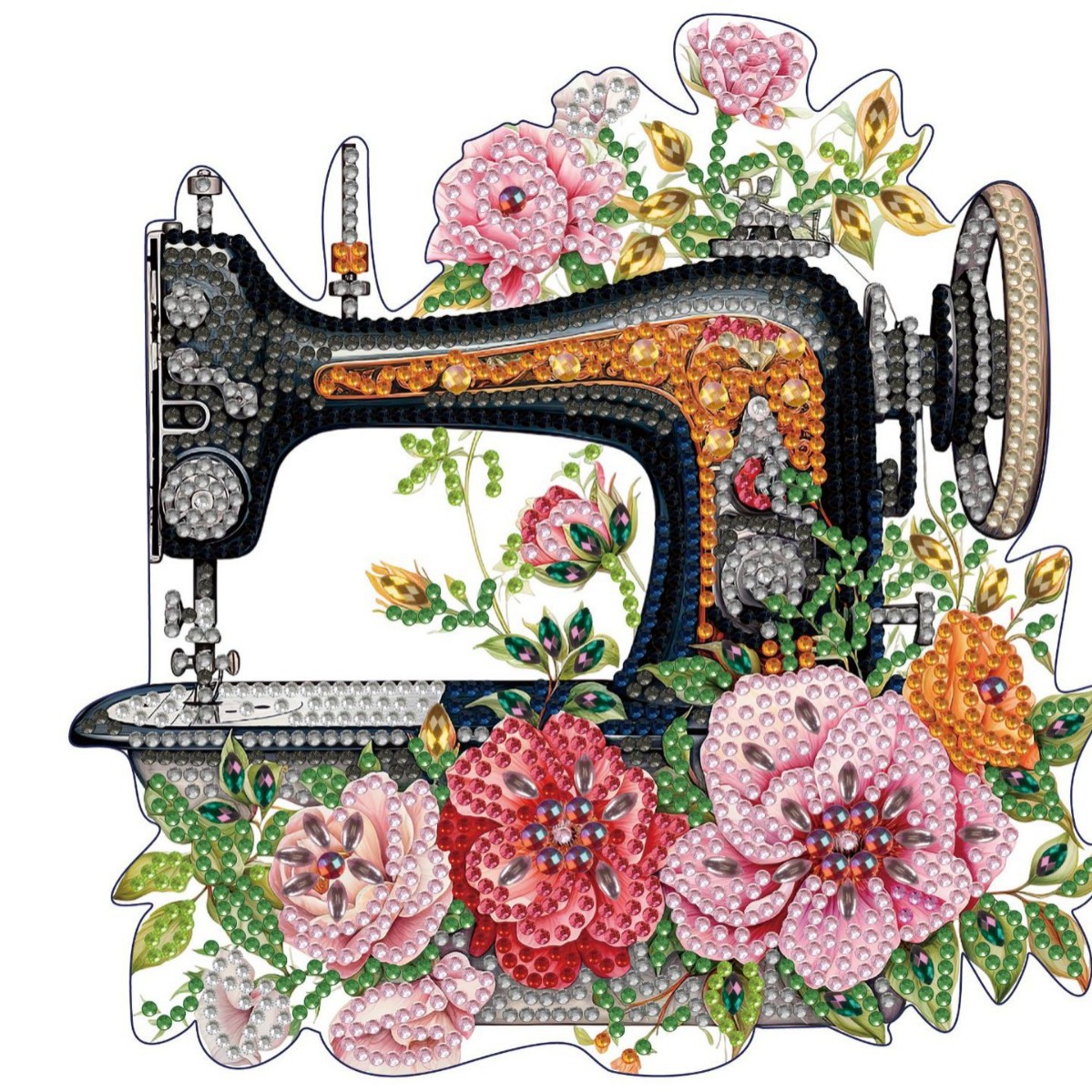 Diamante de bricolaje hecho a mano transfronterizo dibujo punto diamante 5D placa de yeso tridimensional adorno de juguete dinosaurio dibujos animados pintura infantil