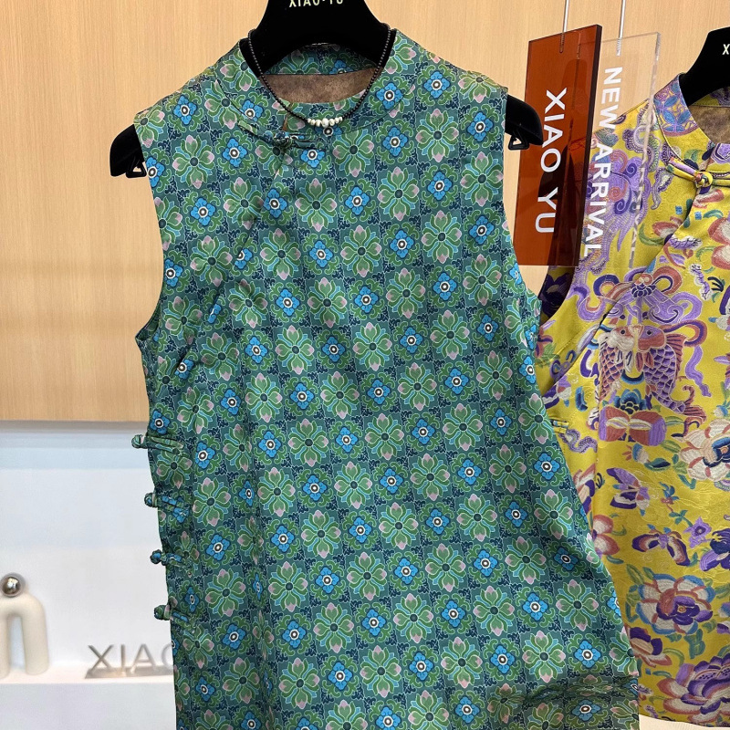 Summer Stylish and Fashionable Design, High-End, Elegant, Trendy, Printed Loose Sleeveless Vest Top for Women