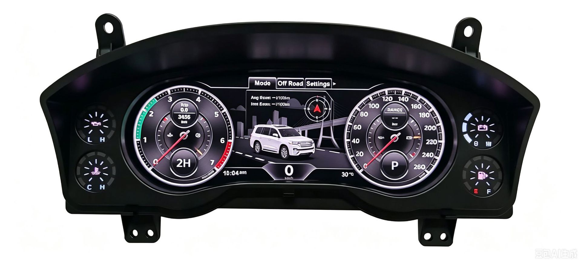 Suitable for Land Cruiser Lc200 Full Lcd Instrument Panel 12.3inch Non-Destructive Direct Plug-In Virtual Cockpit Instrument Assembly