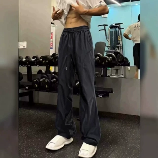 美式速干微喇冲锋裤男春夏健身运动休闲直筒裤户外防水徒步登山裤