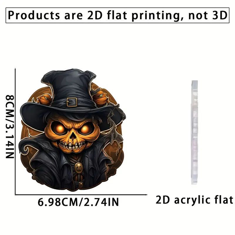 Halloween transfronterizo horror calabaza gorra magos colgante coche plano acrílico nuevo colgante colgante de vacaciones