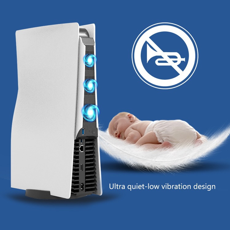 PS5 versión de la unidad óptica máquina de juego universal ventilador de refrigeración PS5 versión digital host ventilador de refrigeración