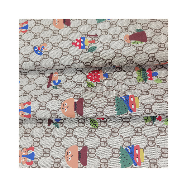 Manufacturer supplies new color leather mushroom pattern printed PVC…