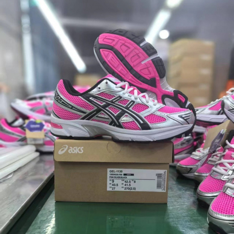 Cross-Border High Quality Foreign Trade Men's and Women's Asics Gel-1130 Retro Light Gray Casual Shoes