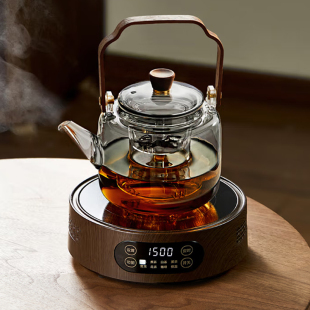 Tea Kettle with Handle, Glass Kettle, Electric Ceramic Stove Set, New High Temperature Resistant Tea Kettle, Household Steaming Tea Set