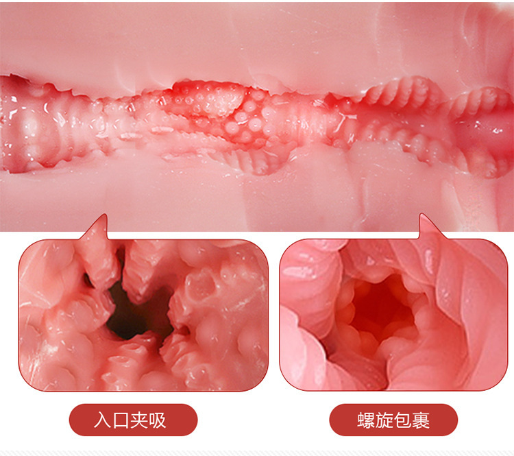 Jiuai Male Masturbation Device Half-Body TPE Doll with Dual-Channel Realistic Vaginal and Anal Design — detail image 1