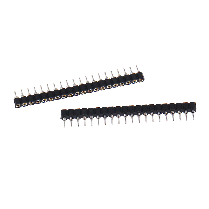 2.54mm単列丸穴排母1*2/3/4/5/6/10/12/20/25/30/40p母座塑性高さ3mm