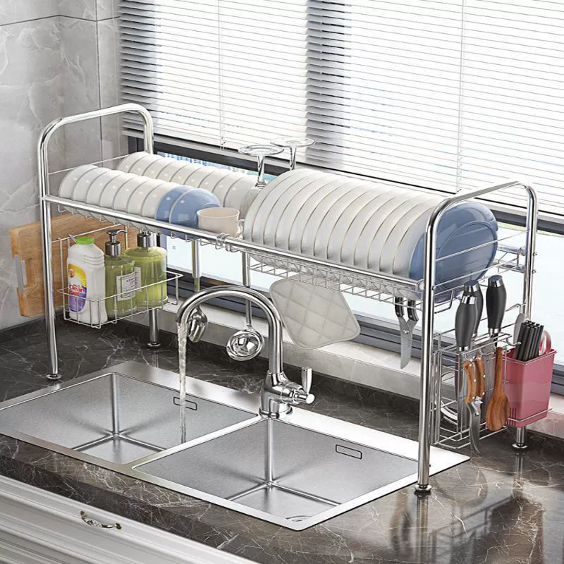 Нержавеющая сталь кухонная стойка для воды посуды сливная стойка для хранения расходных материалов