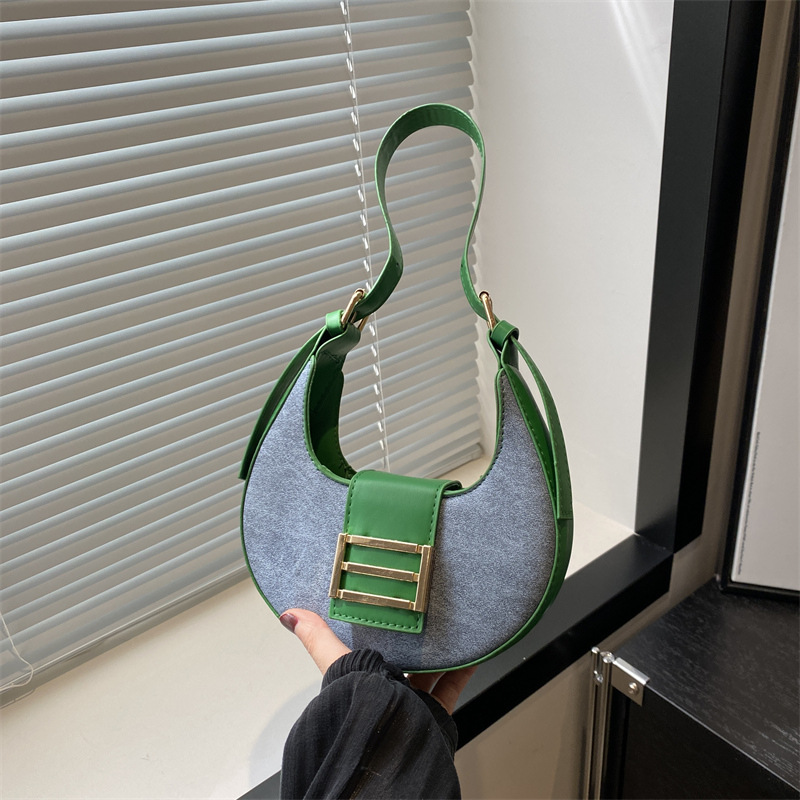 Bolso de moda de empalme en línea primavera y verano 2024, nuevo estilo universal temperamento extranjero bolso de hombro estilo coreano bolso de mujer universal
