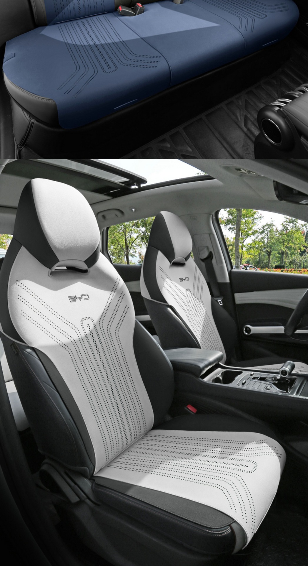 Suitable for Byd Yuan Plus Champion Edition Car Seat Cushion, Universal Car Seat Cover for All Seasons, Ventilated and Breathable Seat Cover