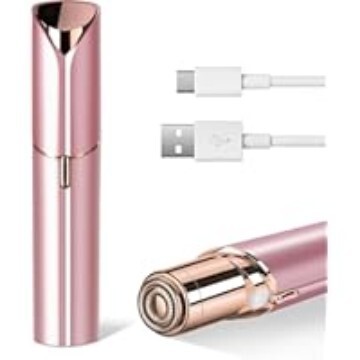 Women's Facial Hair Removal Device, Painless Lipstick-Style Portable Electric Shaver for Lip Hair, Underarms, Fingers, and Neck Women's Facial Hair Removal Device, Painless Lipstick-Style Portable Electric Shaver for Lip Hair, Underarms, Fingers, and Neck