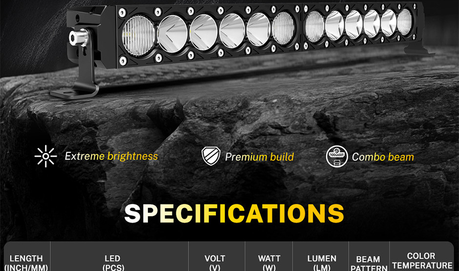 Cn360 63 Models of Long Off-Road Vehicle Led Work Lights High-Power Spotlights 11 Inches 21inch 31inch Surround Backlight