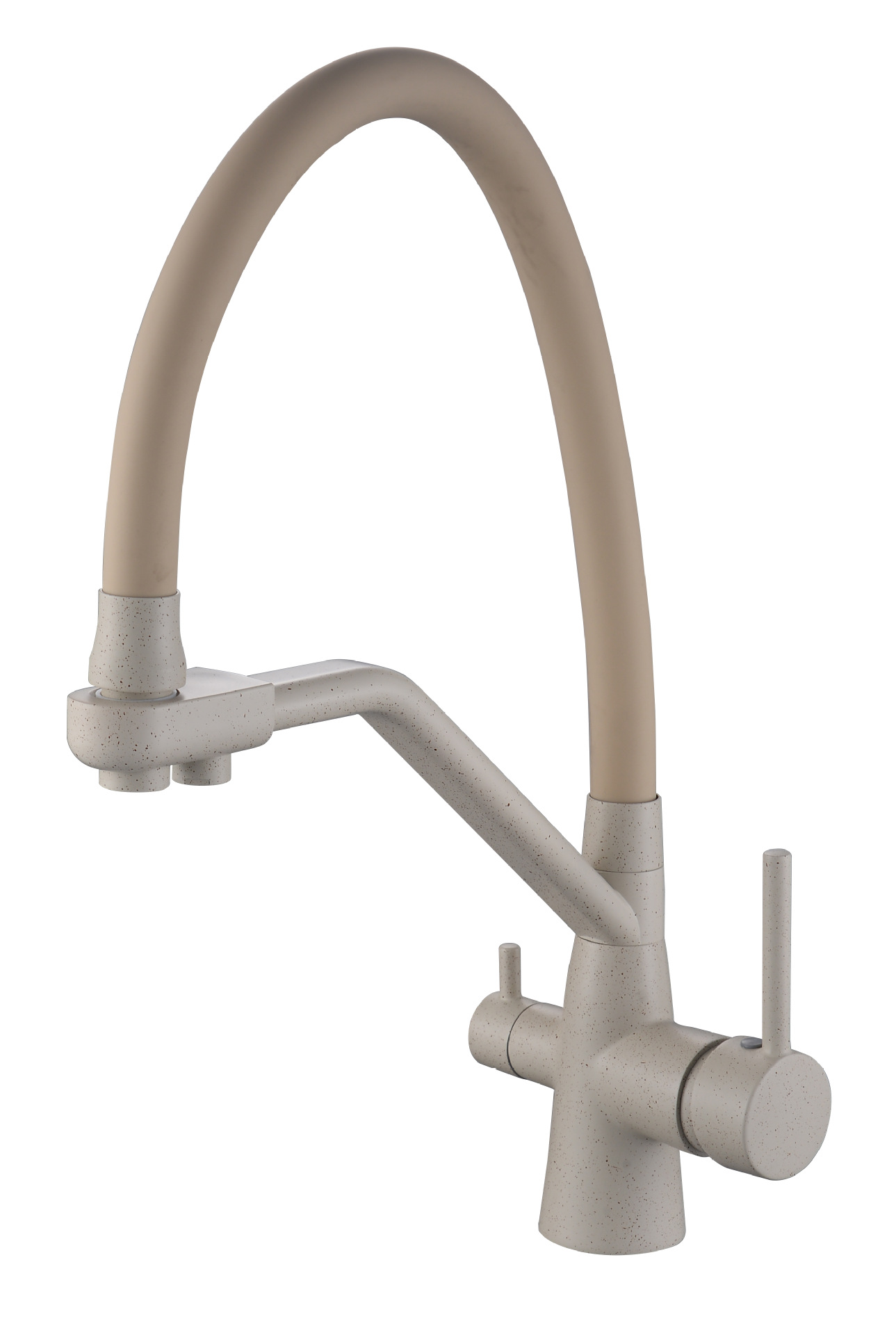 Cross-border three-in-one all-copper kitchen cold and hot dual-mode water purifier faucet gun gray direct drinking sink vegetable basin faucet full figure