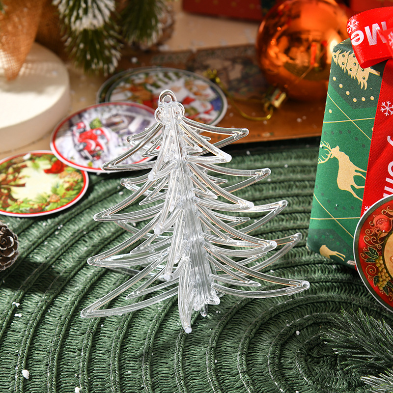 Decoración de Navidad copo de nieve colgante de árbol de Navidad 12CM copo de nieve tridimensional de productos de Navidad en stock image 3