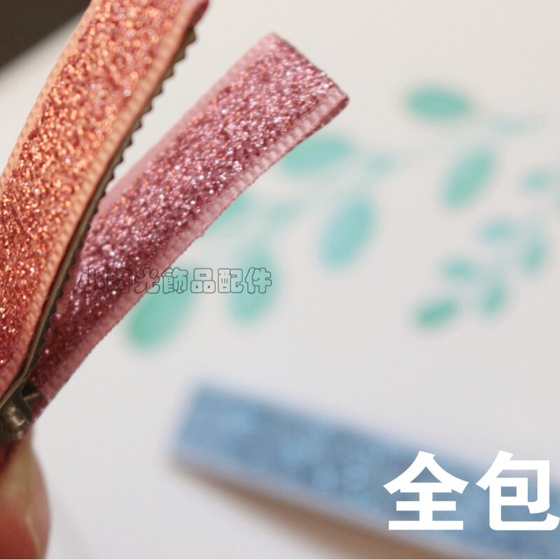 新しい子供の刺繍愛の花波状エッジフルカバー布半完成ヘアピンベビー前髪クリップアクセサリー材料|undefined
