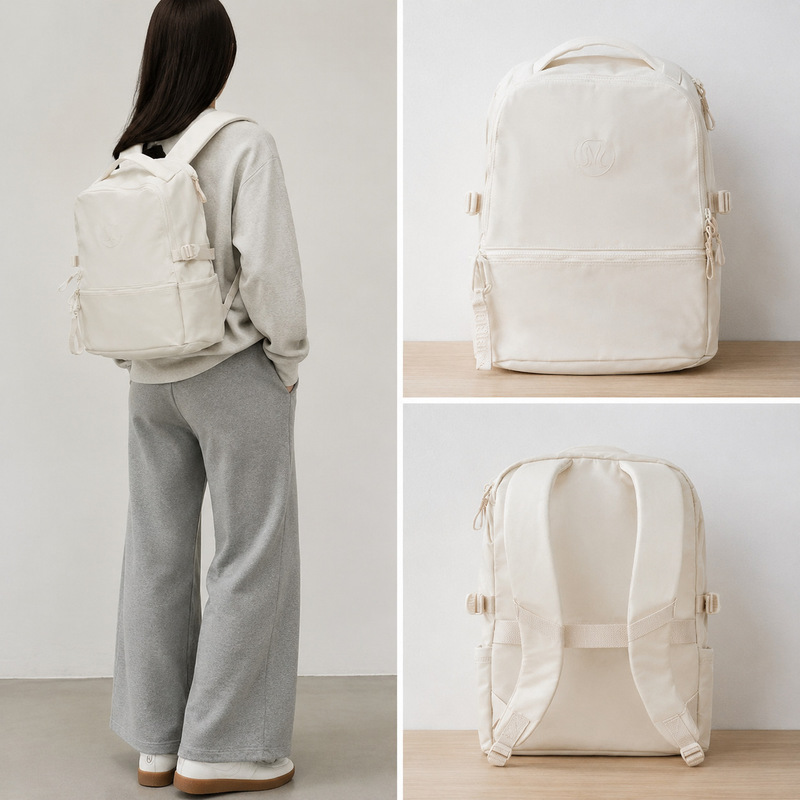 Lulu's New Backpack 22L New Crew Men's and Women's Backpack Waterproof Travel Casual Large-Capacity School Bag Lulu's New Backpack 22L New Crew Men's and Women's Backpack Waterproof Travel Casual Large-Capacity School Bag